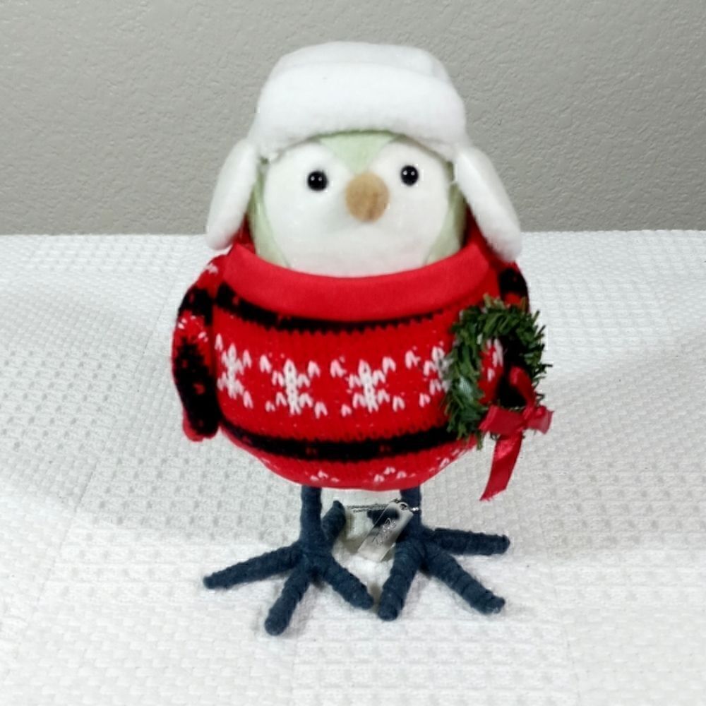 Wondershop Featherly Friends FIKA Christmas Figurine Bird Set NEW -C